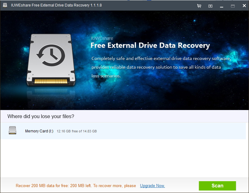 Windows 10 Free External Drive Data Recovery full