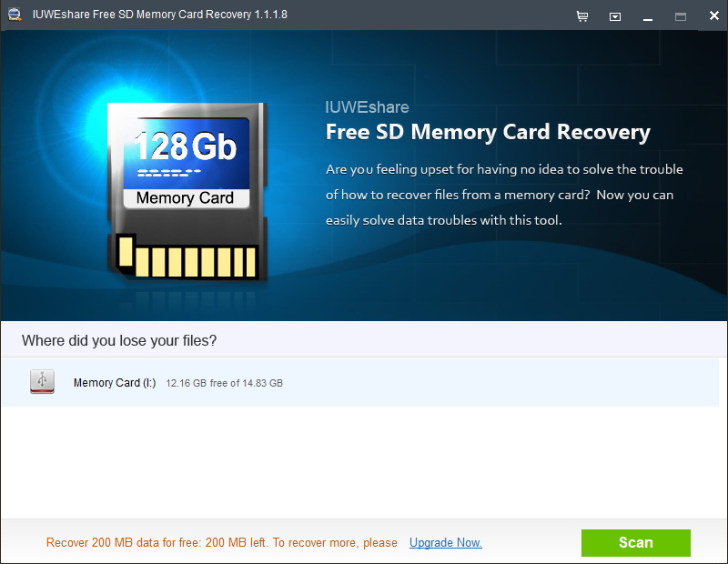 Free SD Memory Card Recovery Windows 11 download
